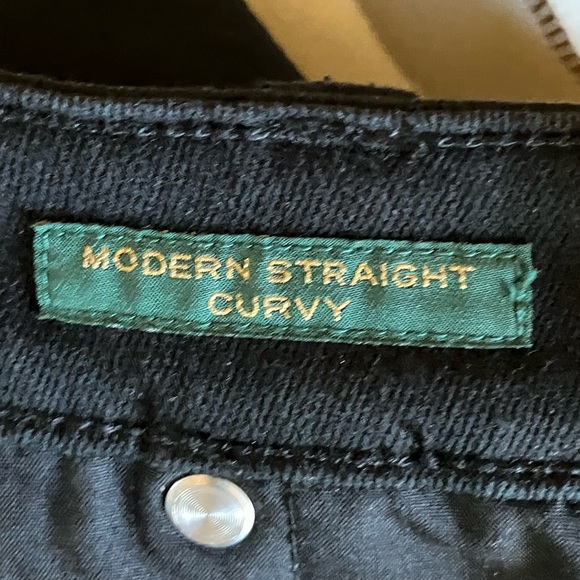 Ralph Lauren Black Mid-Rise Straight Leg Jeans Size 4 - Picture 6 of 7